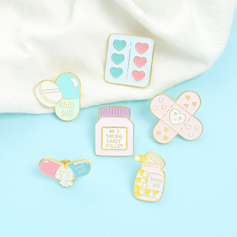 Pill Enamel Brooches Pin for Women Fashion Dress Coat Shirt Demin Metal Funny Brooch Pins Badges Promotion Gift 2117 T2
Pill Enamel Brooches Pin for Women Fashion Dress Coat Shirt Demin Metal Funny Brooch Pins Badges Promotion Gift 2117 T2