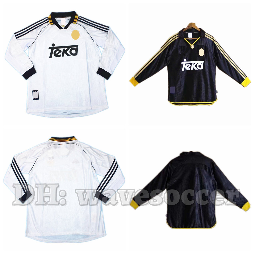 98 99 00 Soccer Jerseys Retro maillot vintage camisetas football shirts Uniforms UCL men home away Long Sleeve REDONDO ZAMORANO GUTI CARLOS HIERRO RAUL REAL MADRIDs, 99/00 black away long sleeve
98 99 00 Soccer Jerseys Retro maillot vintage camisetas football shirts Uniforms UCL men home away Long Sleeve REDONDO ZAMORANO GUTI CARLOS HIERRO RAUL REAL MADRIDs, 99/00 black away long sleeve