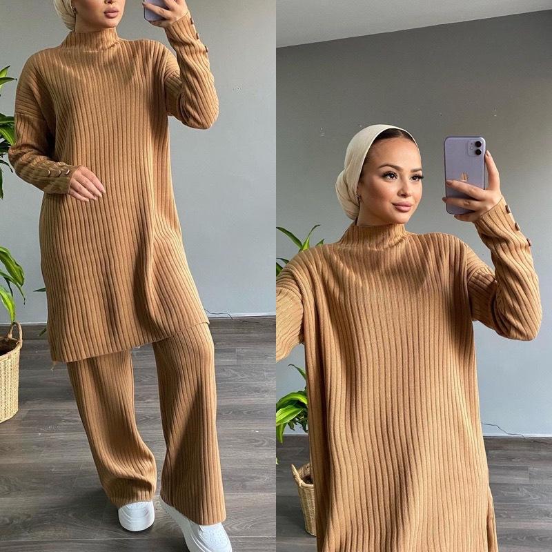Women's Two Piece Pants Eid Mubarak Winter Outfits Sweater 2pcs Set Fur Pant Tops Muslim Suits Tracksuit Abaya Islam Robe Sporting Mu, White
Women's Two Piece Pants Eid Mubarak Winter Outfits Sweater 2pcs Set Fur Pant Tops Muslim Suits Tracksuit Abaya Islam Robe Sporting Mu, White