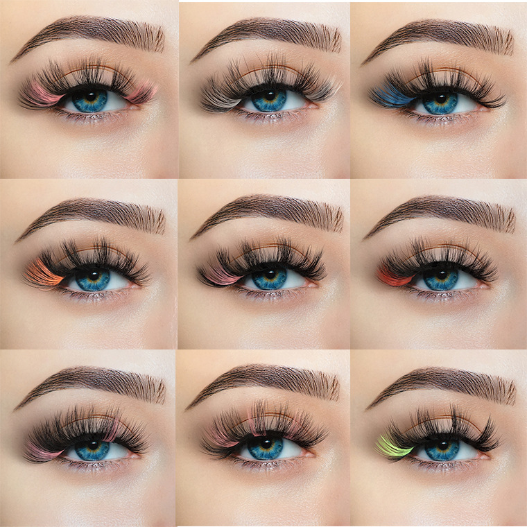 Hot new make up Eyelashes lash lashes eyelash packaging multi color wispy fluffy 3D mink lash natural long thick multicolored faux cils
Hot new make up Eyelashes lash lashes eyelash packaging multi color wispy fluffy 3D mink lash natural long thick multicolored faux cils