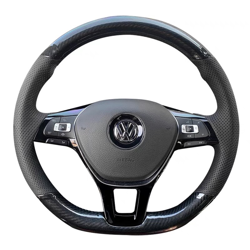 For Volkswagen Golf 7 DIY Steering Wheel Cover Black Leather Hand Sewn Interior Handle Cover
For Volkswagen Golf 7 DIY Steering Wheel Cover Black Leather Hand Sewn Interior Handle Cover