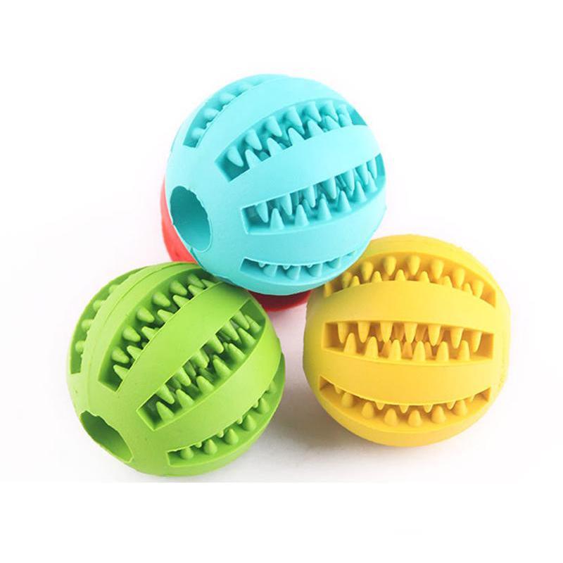 5cm Pet Toys Funny Interactive Elasticity Chew Toy for Dog Tooth Clean of Food Extra-tough Rubber Ball FY3946 JN13