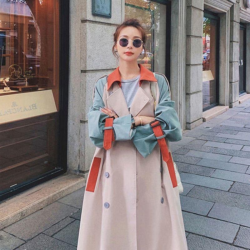 Women's Trench Coats Women Long Coat Fashion Korean Autumn Casual Vintage Color Matching Belt Windbreaker Jacket Female Tops Large Size Loos, Photo color short
Women's Trench Coats Women Long Coat Fashion Korean Autumn Casual Vintage Color Matching Belt Windbreaker Jacket Female Tops Large Size Loos, Photo color short