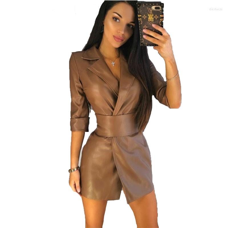 Women' Leather & Faux Fashion Coat Women 2022 Autumn Winter Black Brown Slim Top Temperament Long PU Jacket Female N1435Women
Women' Leather & Faux Fashion Coat Women 2022 Autumn Winter Black Brown Slim Top Temperament Long PU Jacket Female N1435Women