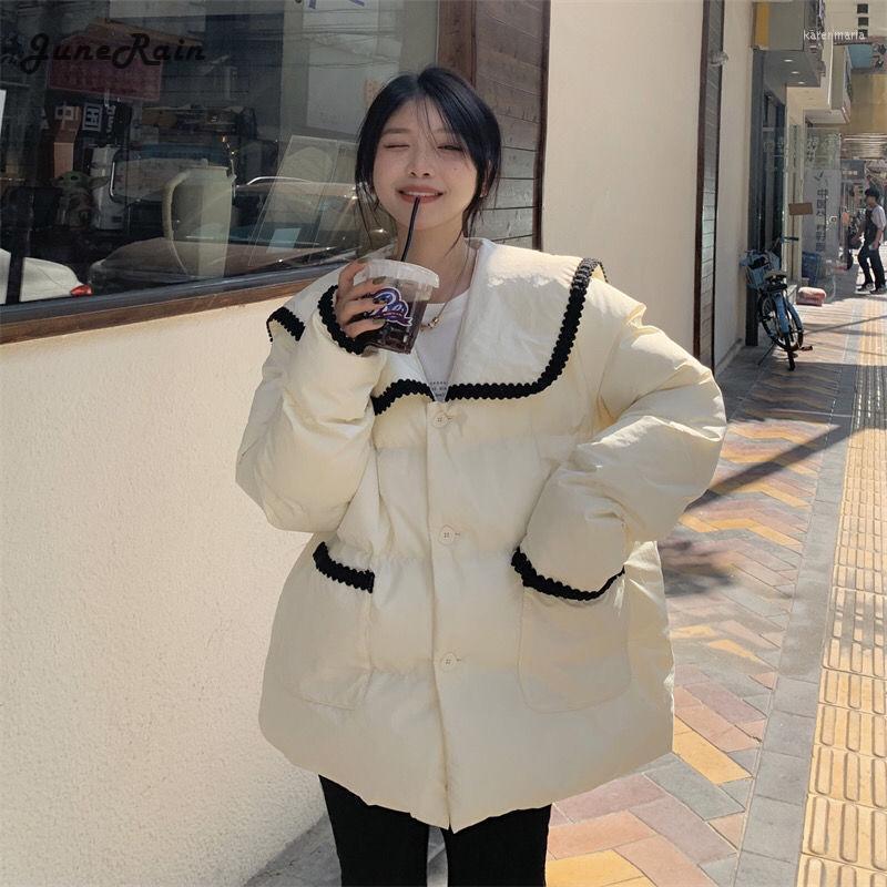 Women' Down & Parkas JuneRain 2022 Women Elegant Thick Warm Solid Coats Female Sailor Collar Simple White Cute Lady Korean Winter Outerwear, Black
Women' Down & Parkas JuneRain 2022 Women Elegant Thick Warm Solid Coats Female Sailor Collar Simple White Cute Lady Korean Winter Outerwear, Black