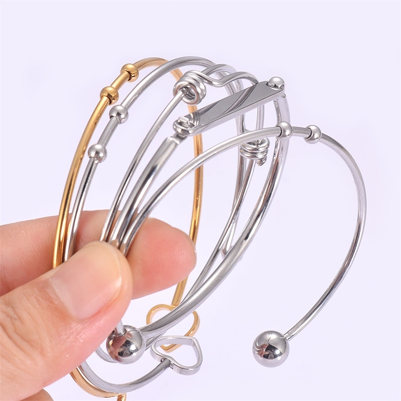 Stainless Steel DIY Jewelry Making Expandable Charm Bracelet Makings Adjustable Wire Bangle Jewelry findings for women men 220716
Stainless Steel DIY Jewelry Making Expandable Charm Bracelet Makings Adjustable Wire Bangle Jewelry findings for women men 220716
