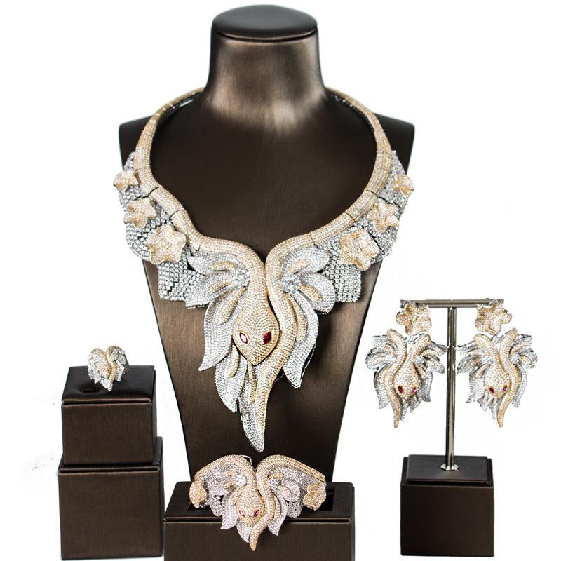 Earrings & Necklace Simple Style Luxury Copper Alloy 5A Cubic Zirconia Jewellery Set Ring Bracelet, As pic
Earrings & Necklace Simple Style Luxury Copper Alloy 5A Cubic Zirconia Jewellery Set Ring Bracelet, As pic