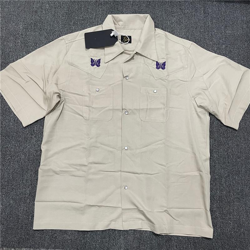 Men' Casual Shirts Buttoned Pockets Work Blouse NEEDLES Cowboy T Shirt Men Women Embroidered Butterfly Short Sleeve T-ShirtsMen
Men' Casual Shirts Buttoned Pockets Work Blouse NEEDLES Cowboy T Shirt Men Women Embroidered Butterfly Short Sleeve T-ShirtsMen