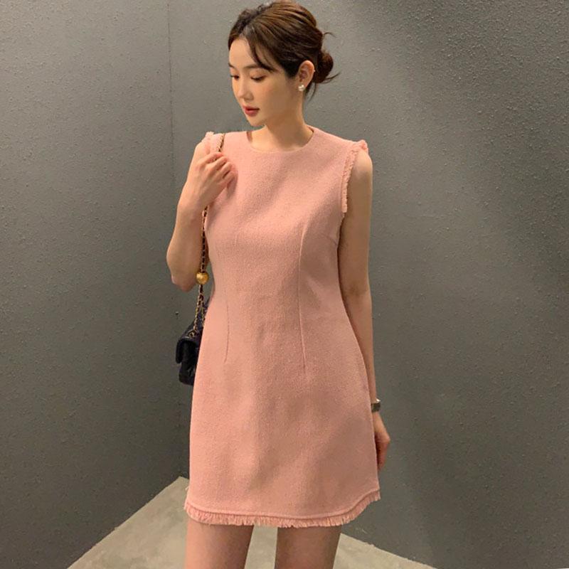 Casual Dresses Summer 2022 O Neck Tassel Tweed Dress Women Simple Elegant Sleeveless Vintage Robe Femme Korean Style Chic Sweet VestidosCasu, Pink
Casual Dresses Summer 2022 O Neck Tassel Tweed Dress Women Simple Elegant Sleeveless Vintage Robe Femme Korean Style Chic Sweet VestidosCasu, Pink