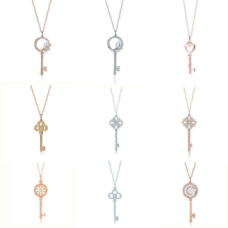 CD98 T family's 22 year new key necklace S925 Sterling Silver Crown collarbone chain Female Minority High version 18k rose gold female
CD98 T family's 22 year new key necklace S925 Sterling Silver Crown collarbone chain Female Minority High version 18k rose gold female