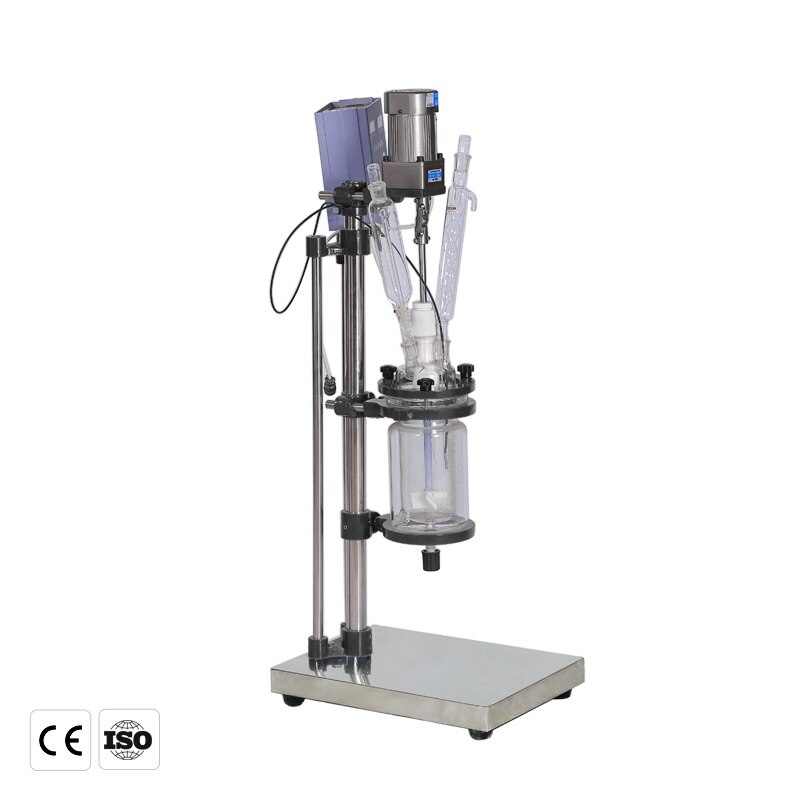 ZZKD Lab Supplies 1-100L Double Layer Glass Reactor Professional Labrotary Cylindrical Jacket Kettle Chemical Reactor Unit 110V 220V