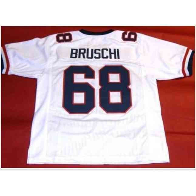 

Cheap Youth Goodjob Men Women Vintage Custom Arizona Wildcats #68 Tedy Bruschi Football Jersey Size -5xl or Custom Any Name or Number Jersey, White women s-2xl