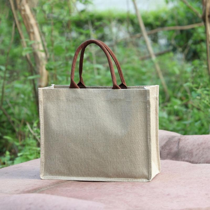 Shopping Bags Jute Burlap Tote Large Reusable Grocery With Handles Women Bag Beach OrganizerShopping, Blue
Shopping Bags Jute Burlap Tote Large Reusable Grocery With Handles Women Bag Beach OrganizerShopping, Blue