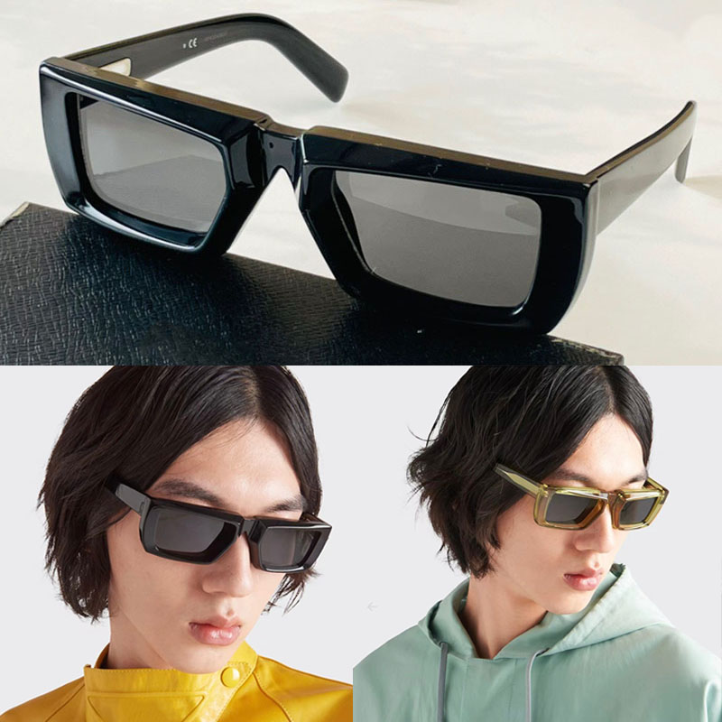 Runway sunglasses Designer Whitetriangle logo Sunglasses HOT Millionaires SPR24Y men rectangular designer High Quality Retro lettering Cycling Gl