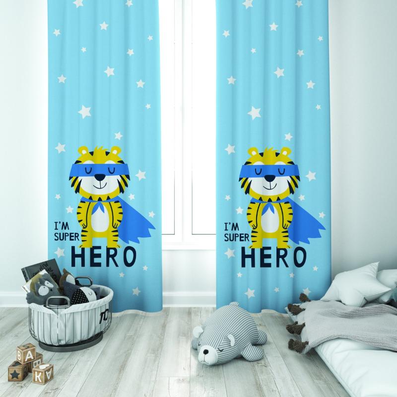 Curtain & Drapes Cute Tiny Hero Tiger Baby Boy Kids Room Special Design Canopy Hook Button Blackout Jealous Window Bedroom, 65x135 cm ( 1 pcs)
Curtain & Drapes Cute Tiny Hero Tiger Baby Boy Kids Room Special Design Canopy Hook Button Blackout Jealous Window Bedroom, 65x135 cm ( 1 pcs)