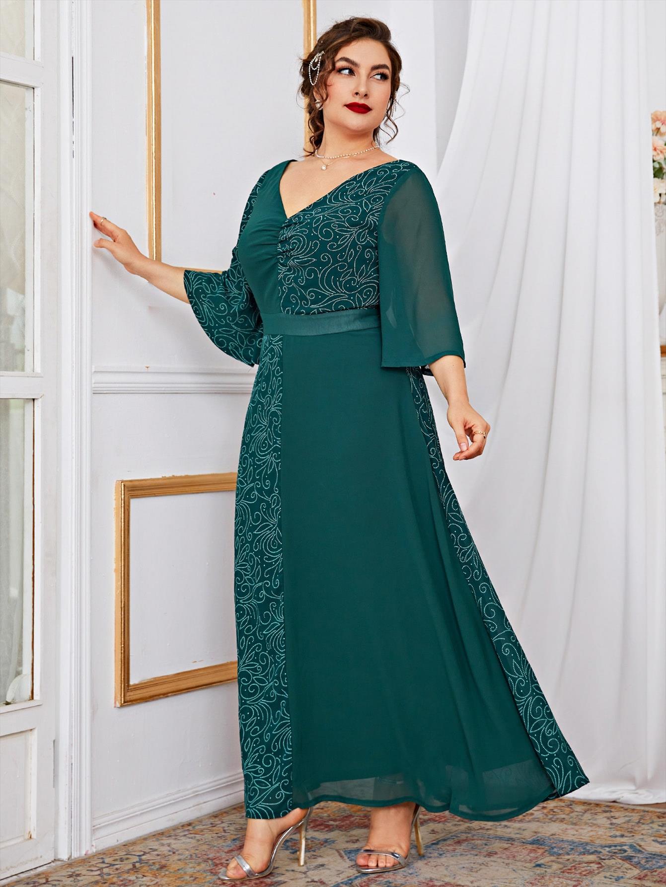Women Plus Size Large Maxi Dresses Spring Green Long Casual Elegant Evening Party Oversized Muslim Festival Clothing
Women Plus Size Large Maxi Dresses Spring Green Long Casual Elegant Evening Party Oversized Muslim Festival Clothing