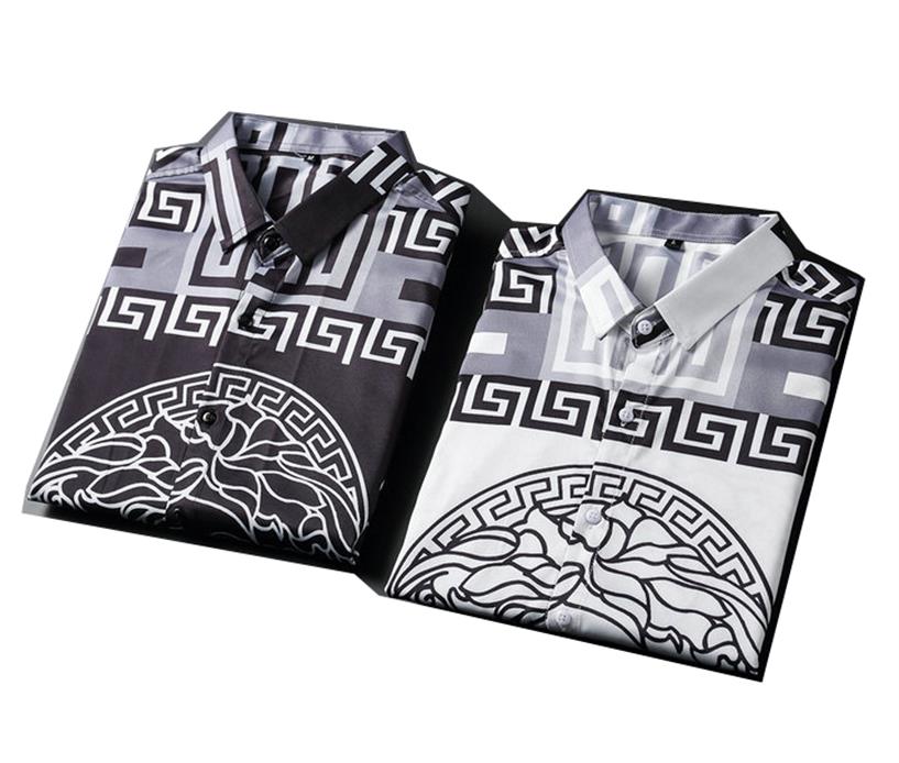 2022 Spring and Autumn new men's long-sleeve shirt Medusa full print large flower slim shirt European fashion wear, Black
2022 Spring and Autumn new men's long-sleeve shirt Medusa full print large flower slim shirt European fashion wear, Black