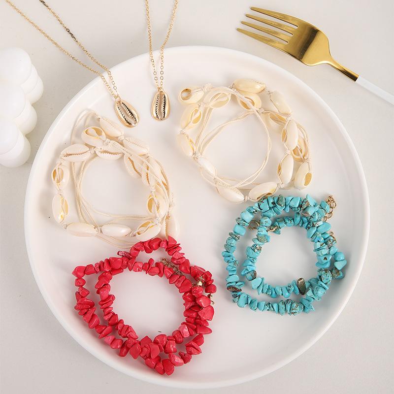 Chokers Bohemia Gold Color Chains Multilayers Natural Green Stone Beads Shell Pendant Necklace For Women Boho JewelryChokers
Chokers Bohemia Gold Color Chains Multilayers Natural Green Stone Beads Shell Pendant Necklace For Women Boho JewelryChokers
