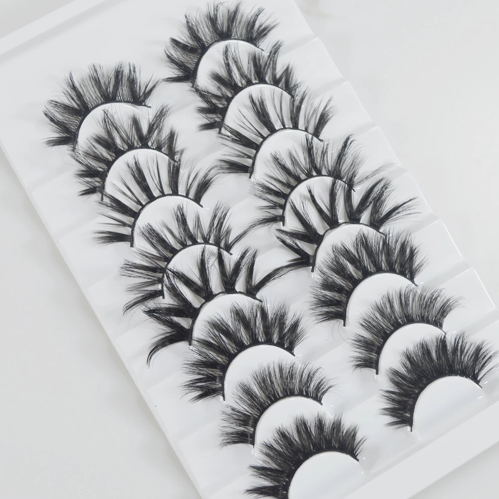 8 Pairs Cross Thick False Eyelashes 10-16mm 3D Eyelash extension Faux Mink Hair Natural Long Fluffy Soft Wispy Reusable fake Lashes Dramatic Volume cilia 
8 Pairs Cross Thick False Eyelashes 10-16mm 3D Eyelash extension Faux Mink Hair Natural Long Fluffy Soft Wispy Reusable fake Lashes Dramatic Volume cilia