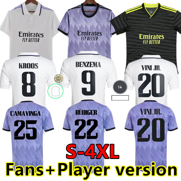 S-4XL BENZEMA soccer jersey 22 23 football shirt Real Madrids CAMAVINGA ALABA MODRIC VALVERDE fans player version camiseta 2022 2023 3rd uniforms VINI JR TCHOUAMENI, 22/23 home player
S-4XL BENZEMA soccer jersey 22 23 football shirt Real Madrids CAMAVINGA ALABA MODRIC VALVERDE fans player version camiseta 2022 2023 3rd uniforms VINI JR TCHOUAMENI, 22/23 home player