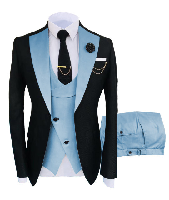 Men's Suits & Blazers Two-color Men Suits 3 Pieces Tailored Man Groom Weddi 220823