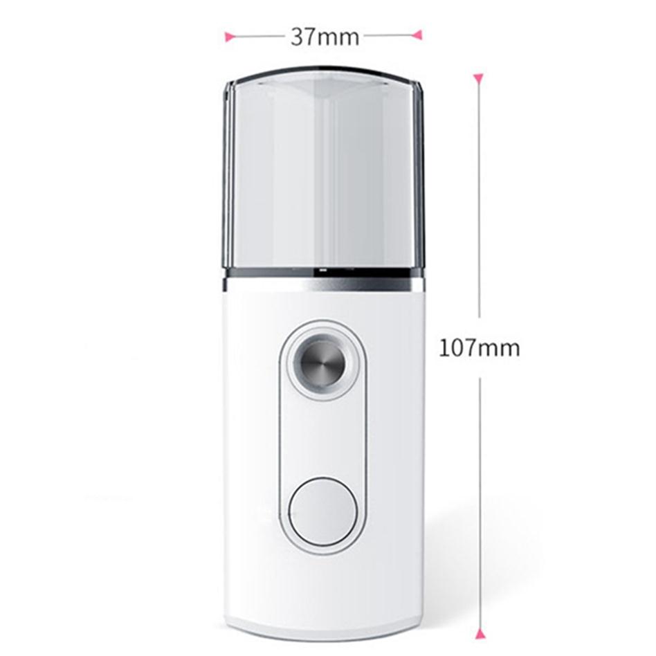 Nano Facial Mister Portable Small Air Humidifier USB Rechargeable 20ML Handheld Water Meter Ultrasonic Mist Spray286E4151916