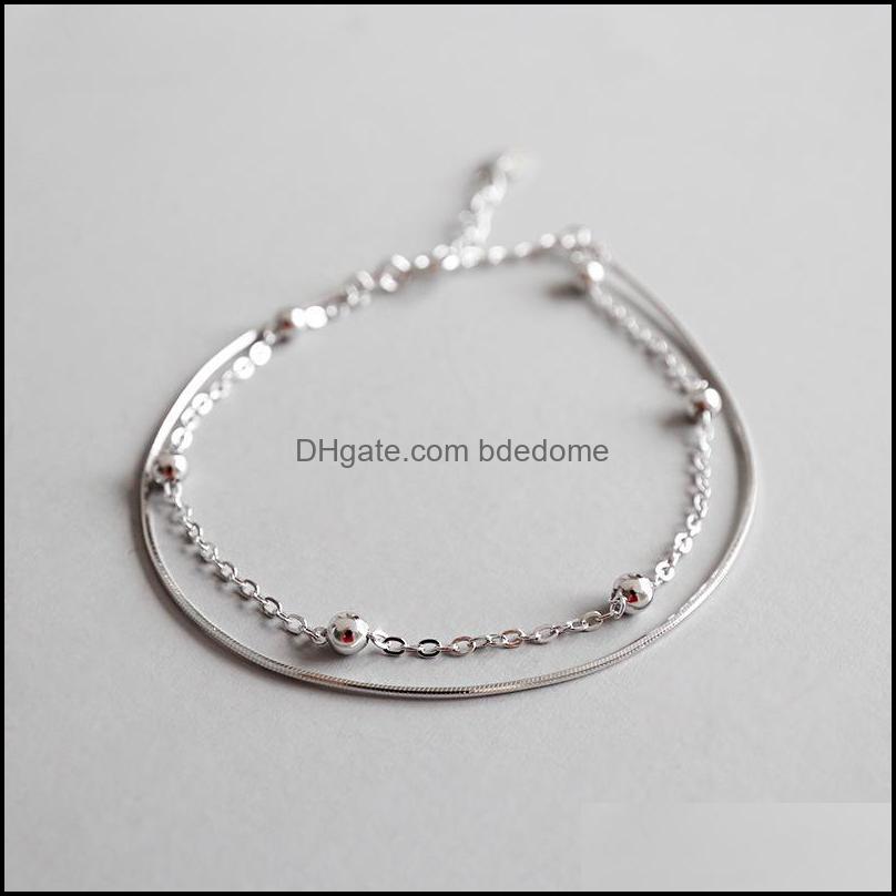 Anklets Fashion 100% S925 Sterling Bead Double-Deck Foot Snake Chain Anklet Bracelet Fine Sier Woman Beach Party Gif Bdedome Dh2Qh
Anklets Fashion 100% S925 Sterling Bead Double-Deck Foot Snake Chain Anklet Bracelet Fine Sier Woman Beach Party Gif Bdedome Dh2Qh