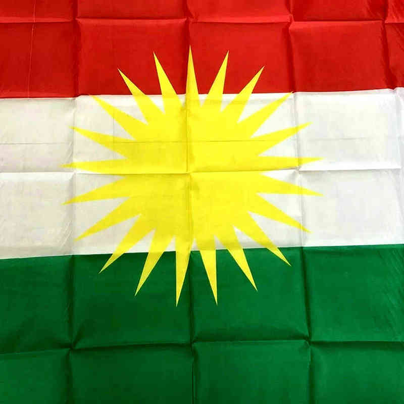 Kurdish flag Kurdish Kurdistan Hanging And Bannes Printed Home Flag For Decoration L220621