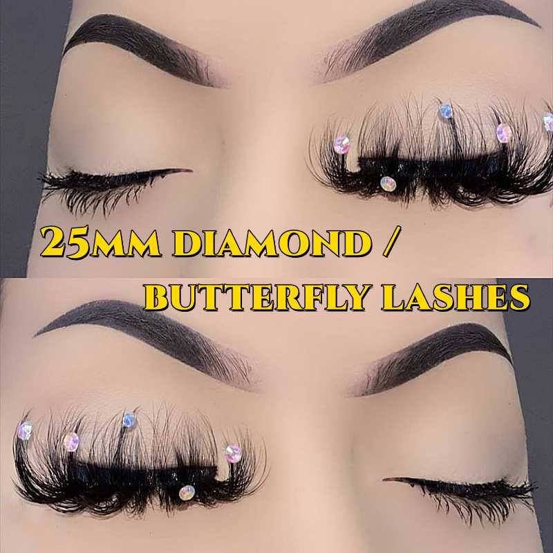 False Eyelashes Trending 25mm Hand Made Full Strip Faux Mink Lashes With Butterflies Natural/Long Glitter ShimmeryButterfly EyelashesFalse
False Eyelashes Trending 25mm Hand Made Full Strip Faux Mink Lashes With Butterflies Natural/Long Glitter ShimmeryButterfly EyelashesFalse