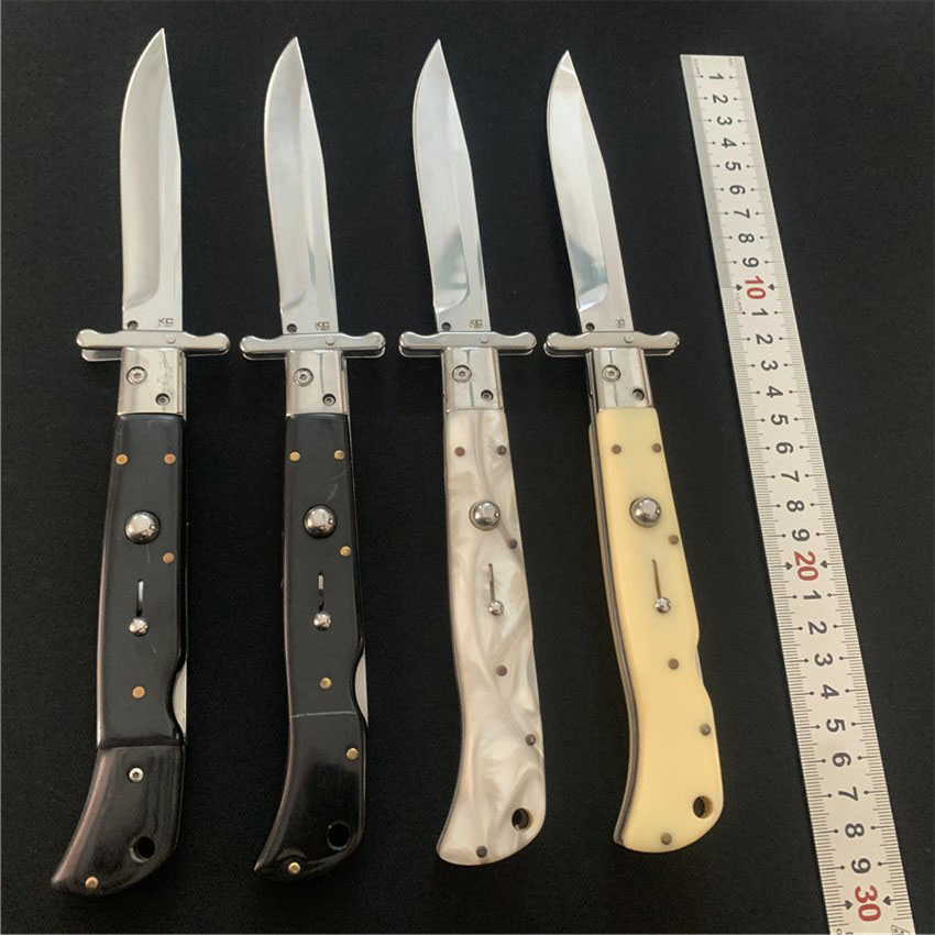 New 9 11 Inch US Italian Style Stiletto Mafia Automatic Knife Single Action Outdoor Tactical EDC Tool Pocket Survival Auto Knives BM 3300 4300 C07 knifes
New 9 11 Inch US Italian Style Stiletto Mafia Automatic Knife Single Action Outdoor Tactical EDC Tool Pocket Survival Auto Knives BM 3300 4300 C07 knifes