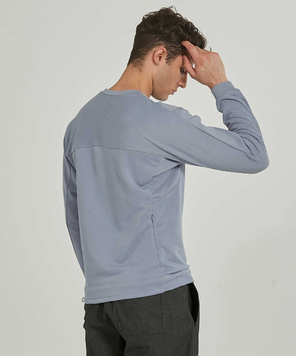 Men's Tops Yoga Outfits French Terry Loose Long Sleeve Sport Fitness Breathable Quick Dry Shirt