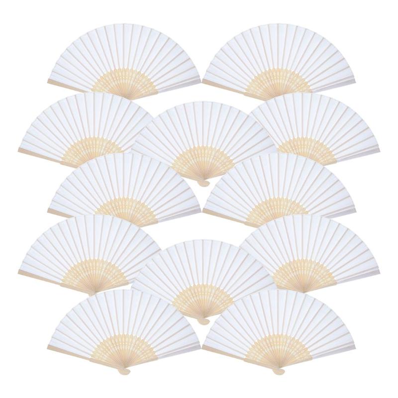 Party Favor 12 Pack Hand Held Fans White Paper Fan Bamboo Folding Handheld Folded For Church Wedding Gift, Favors, DIY
Party Favor 12 Pack Hand Held Fans White Paper Fan Bamboo Folding Handheld Folded For Church Wedding Gift, Favors, DIY