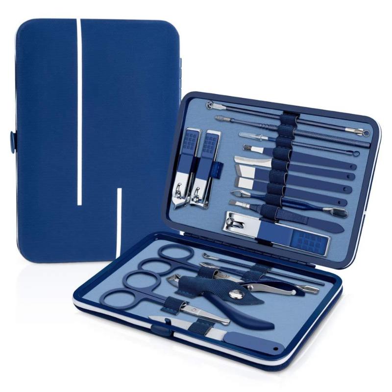 Nail Art Kits Clipper Set Pedicure Kit 18PCS Stainless Steel Professional Manicure For Men & Women With Blue Leather Travel CaseNail
Nail Art Kits Clipper Set Pedicure Kit 18PCS Stainless Steel Professional Manicure For Men & Women With Blue Leather Travel CaseNail
