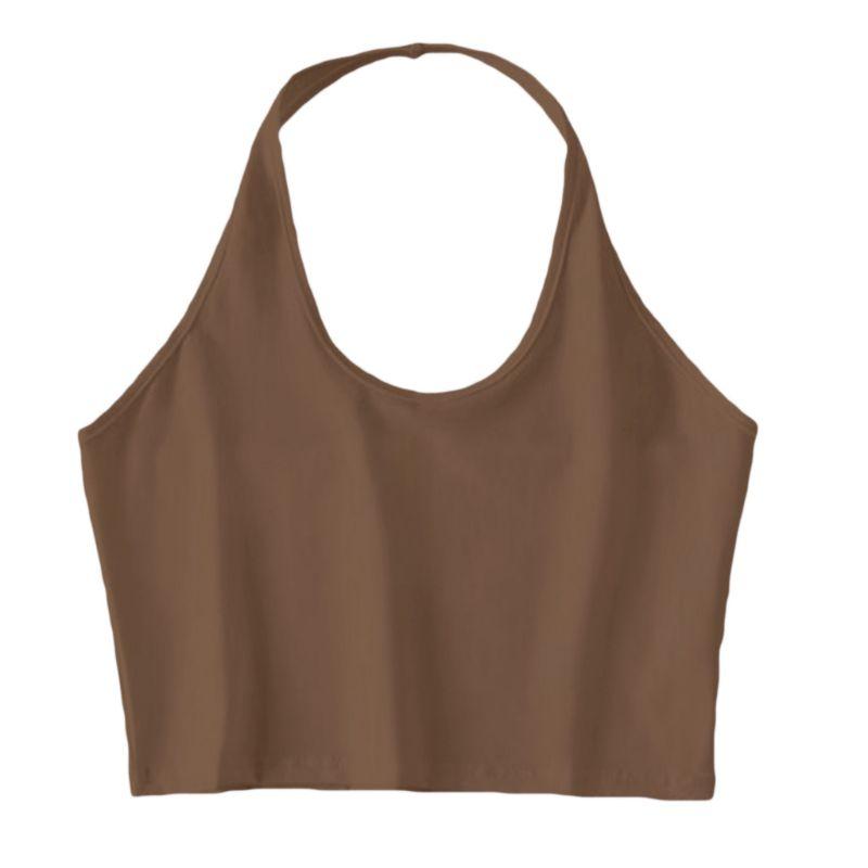 Women' Tanks & Camis Womens Summer Halter Neck Sleeveless Crop Top Sexy Low Cut O Solid Color Mini Cami Tank Vest Backless Bodycon BasicWom
Women' Tanks & Camis Womens Summer Halter Neck Sleeveless Crop Top Sexy Low Cut O Solid Color Mini Cami Tank Vest Backless Bodycon BasicWom