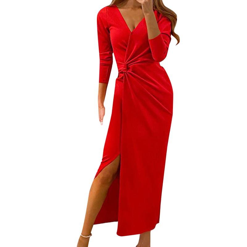 Casual Dresses Red Glitter Wedding Evening Dress For Women Elegant Formal Long Sleeve Robe Longue Sexy Deep V Neck Split Party VestidosCasua
Casual Dresses Red Glitter Wedding Evening Dress For Women Elegant Formal Long Sleeve Robe Longue Sexy Deep V Neck Split Party VestidosCasua