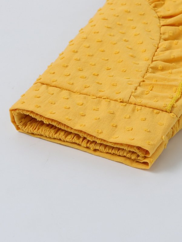 Toddler Girls Bow Front Tee & Swiss Dot Ruffle Trim Skorts SHE