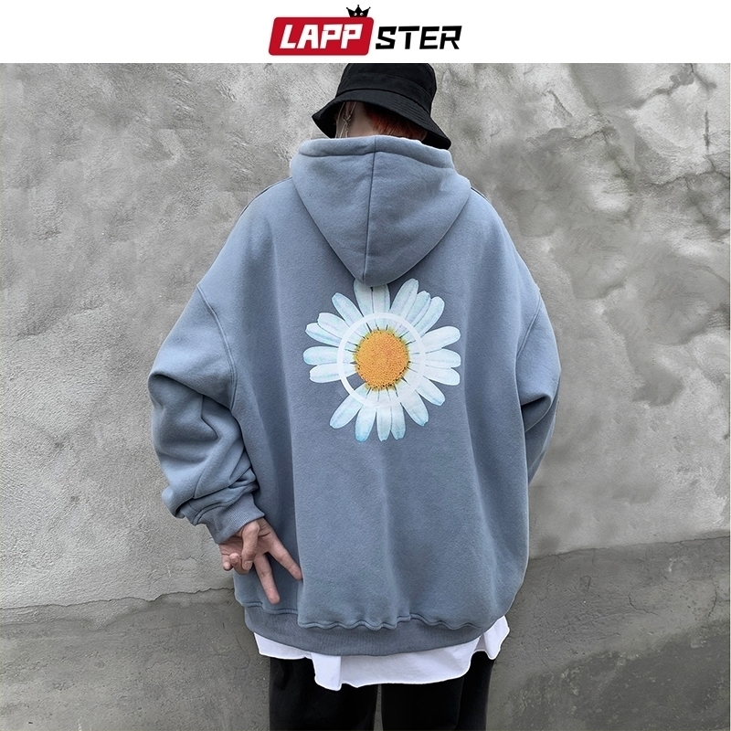 LAPPSTER Men Flower Fleece Hooded Hoodies Autumn Mens Oversized Korean Fashions Sweatshirts 5 Colors Black Hip Hop Hoodie 201113, Blue
LAPPSTER Men Flower Fleece Hooded Hoodies Autumn Mens Oversized Korean Fashions Sweatshirts 5 Colors Black Hip Hop Hoodie 201113, Blue