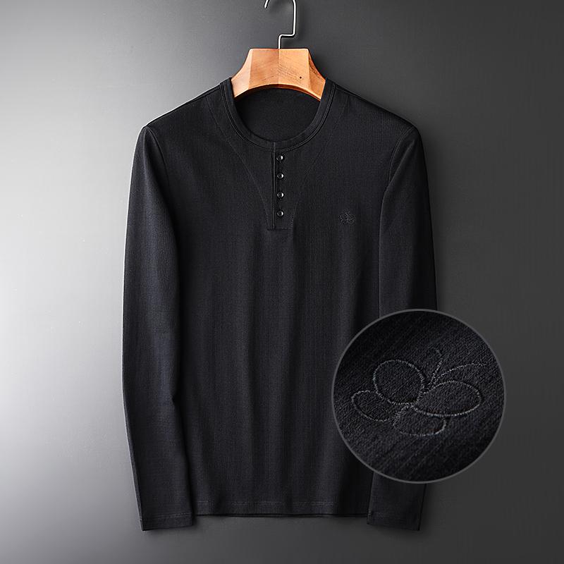 Men's T-Shirts Autumn Round Collar Hight Quality Solid Color Comfortable Fashion Black Men Long Sleeve T Shirt -3XLMen's, H t17150
Men's T-Shirts Autumn Round Collar Hight Quality Solid Color Comfortable Fashion Black Men Long Sleeve T Shirt -3XLMen's, H t17150