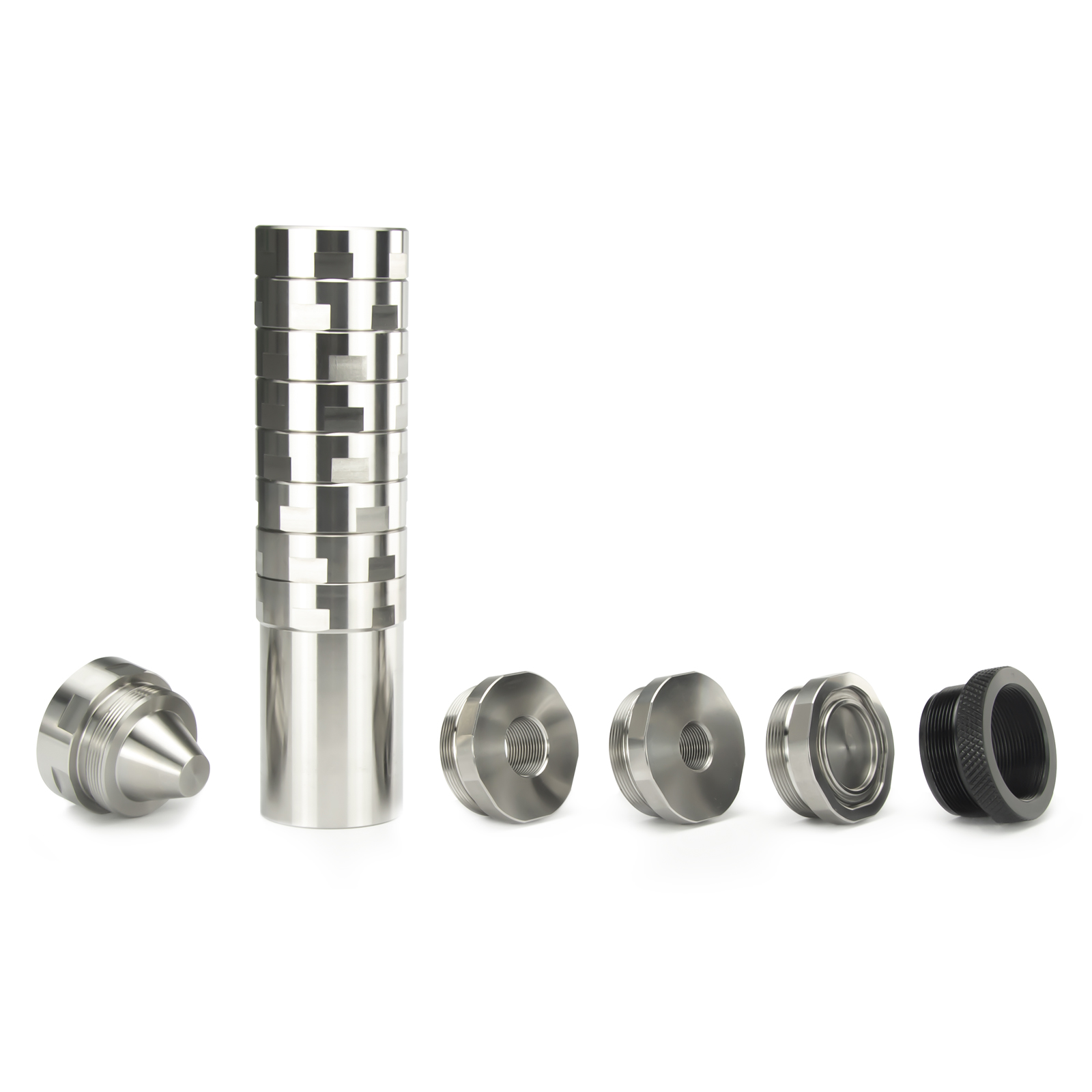 Others Tactical Accessories Fuel Filter 7'L 1.5''OD GR5 Titanium And Stainless Steel Dodecagonal Modular Solvent Trap 1.375x24 MST Kit For Napa 4003 Wix 24003, Silver
Others Tactical Accessories Fuel Filter 7'L 1.5''OD GR5 Titanium And Stainless Steel Dodecagonal Modular Solvent Trap 1.375x24 MST Kit For Napa 4003 Wix 24003, Silver