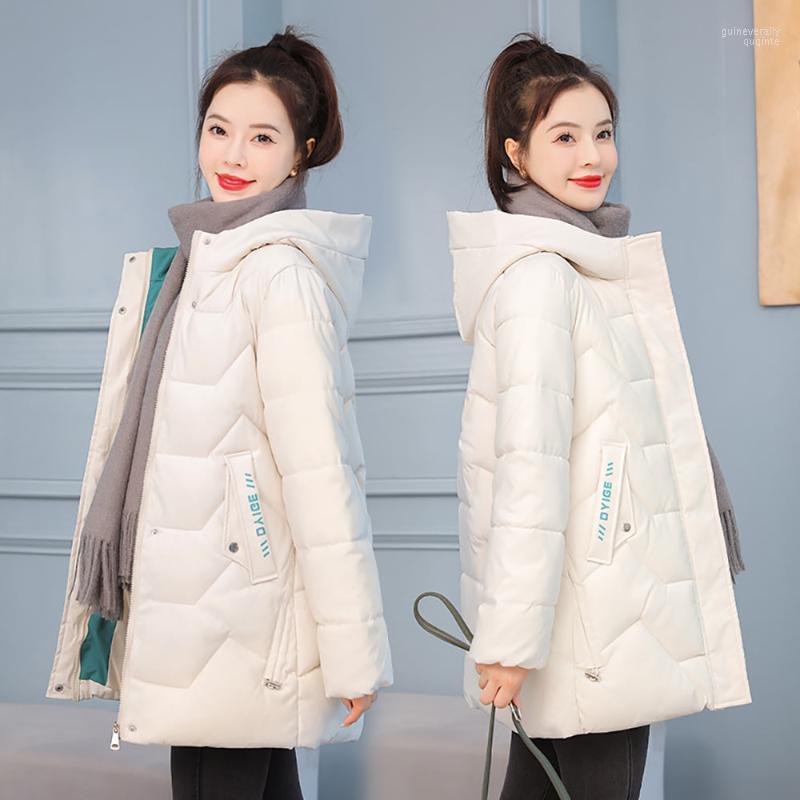 Women' Down & Parkas 2022 Winter Women Jacket Long Hooded Cotton Padded Female Coat High Quality Warm Basic Outwear Clothing Guin22, Black
Women' Down & Parkas 2022 Winter Women Jacket Long Hooded Cotton Padded Female Coat High Quality Warm Basic Outwear Clothing Guin22, Black