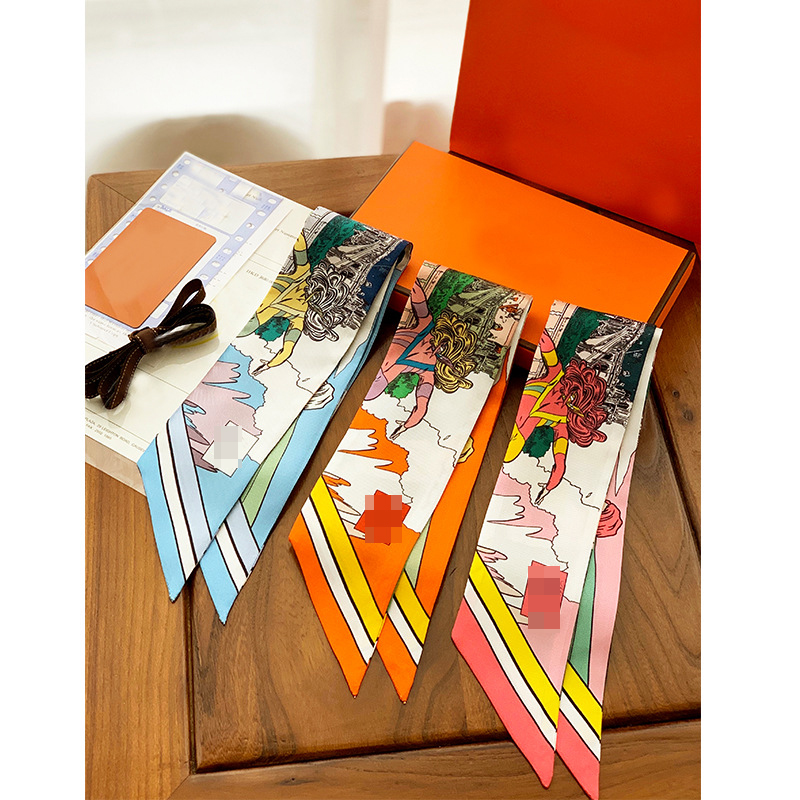 silk scarf women's French retro binding bag small long ribbon decorative headband h versatile streamer
silk scarf women's French retro binding bag small long ribbon decorative headband h versatile streamer