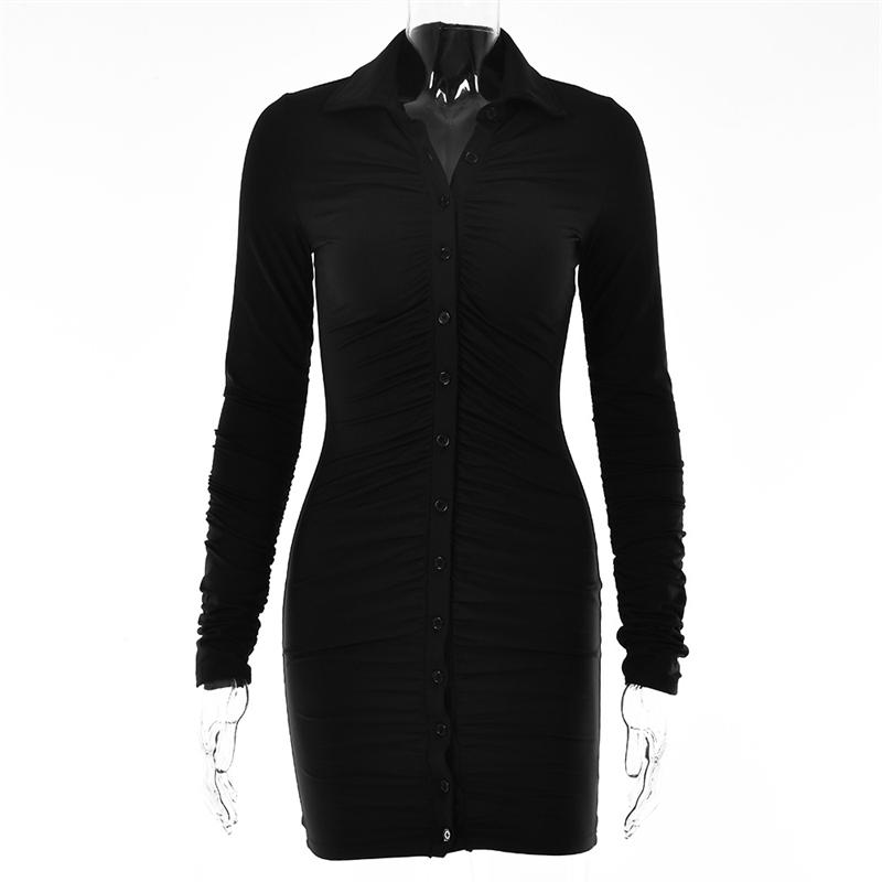 Casual Dresses Summer Turn Down Collar Bodycon Sexy Woman Mini Dress Party Elegant Long Sleeve Basic Robe Women' Open BackCasual, Black
Casual Dresses Summer Turn Down Collar Bodycon Sexy Woman Mini Dress Party Elegant Long Sleeve Basic Robe Women' Open BackCasual, Black