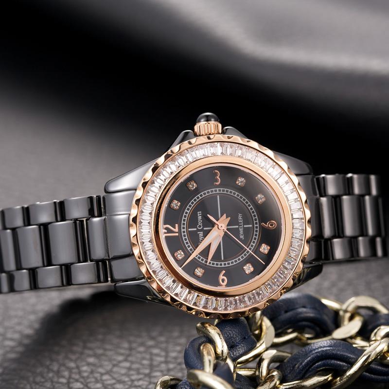 Wristwatches Ceramic Lady Women's Watch Japan Quartz Channel Setting Crystal Hour Fine Fashion Clock Luxury Girl's Gift Royal CrownW, Large white
Wristwatches Ceramic Lady Women's Watch Japan Quartz Channel Setting Crystal Hour Fine Fashion Clock Luxury Girl's Gift Royal CrownW, Large white