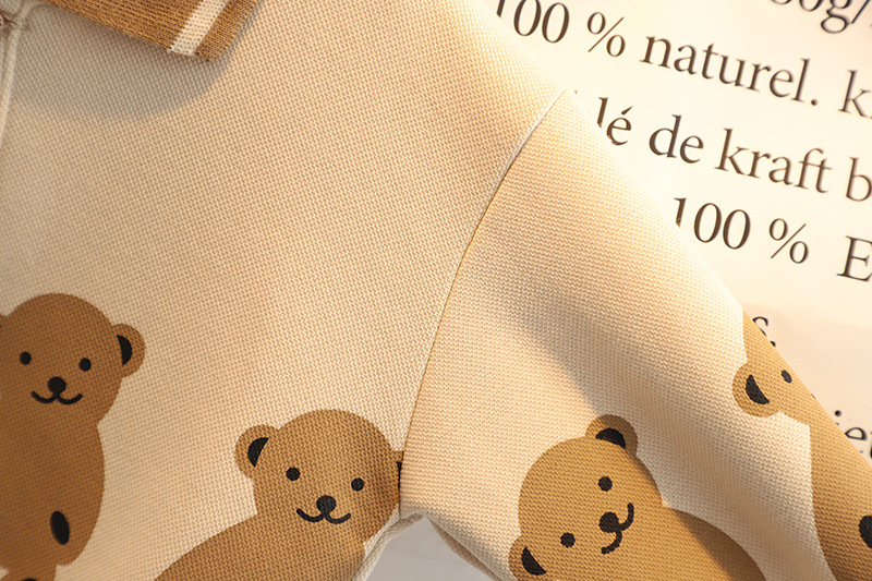 Spring Autumn Children Clothing Set Boys Long Sleeve Bear Sweatshirt Girl Cotton Baby Kid Clothes Set