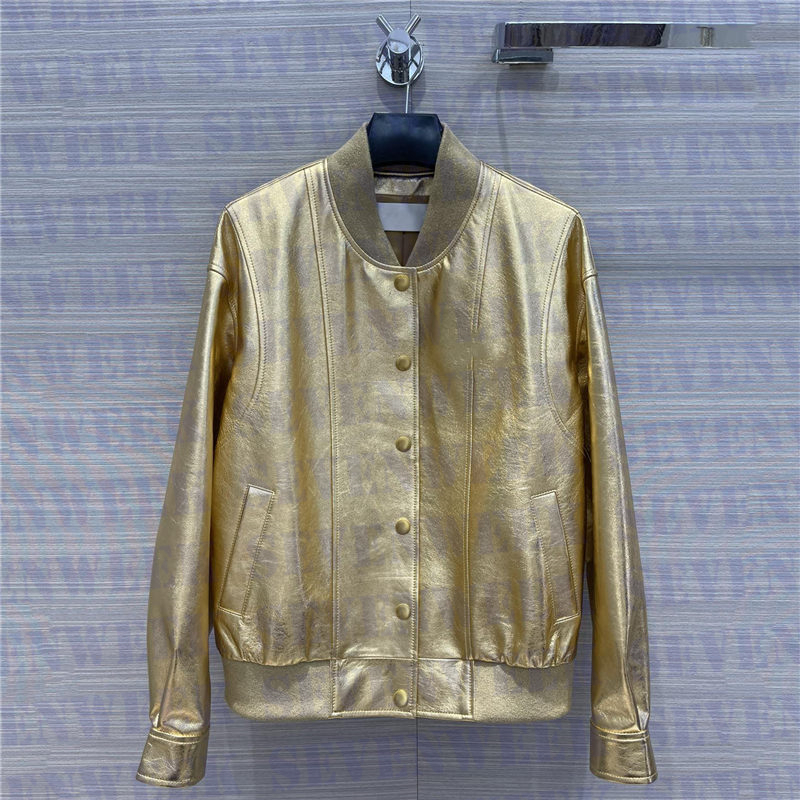 Luxury Sheepskin Leather Jackets Coats For Women Designer Brand Lady Baseball Jacket High Grade Womens Clothing, Gold
Luxury Sheepskin Leather Jackets Coats For Women Designer Brand Lady Baseball Jacket High Grade Womens Clothing, Gold