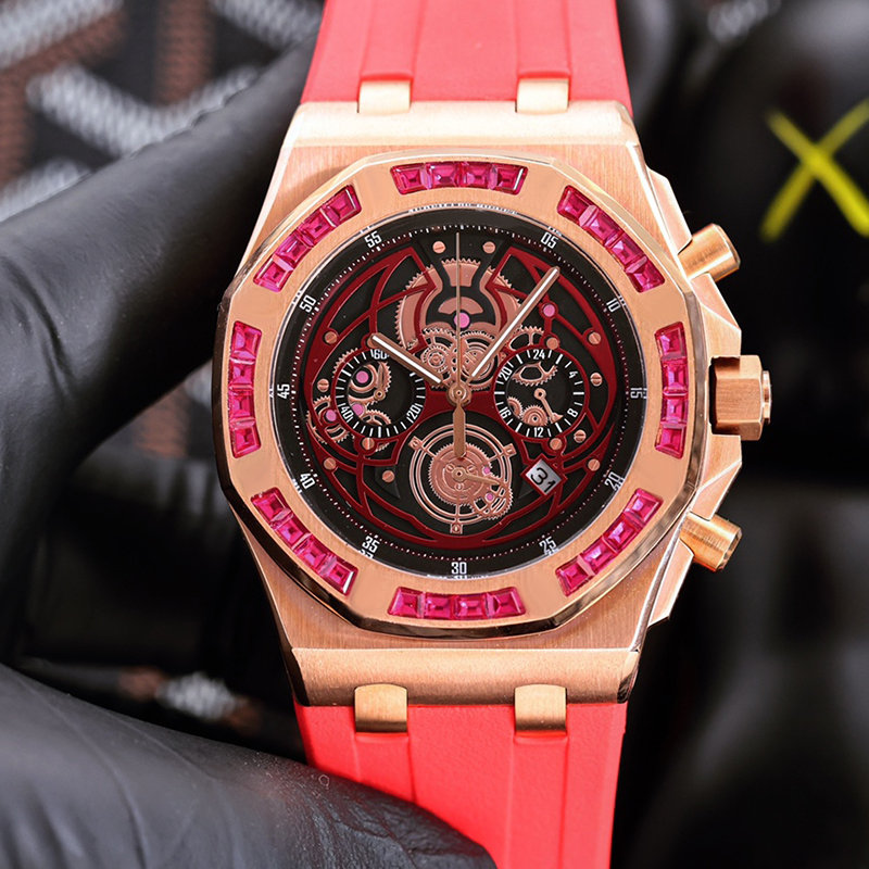Mens Watches Designer Watch Quartz Movement Men Wristwatch 42mm Business Wristwatches Stainless Steel Case Waterproof Montre De Luxe, Color1