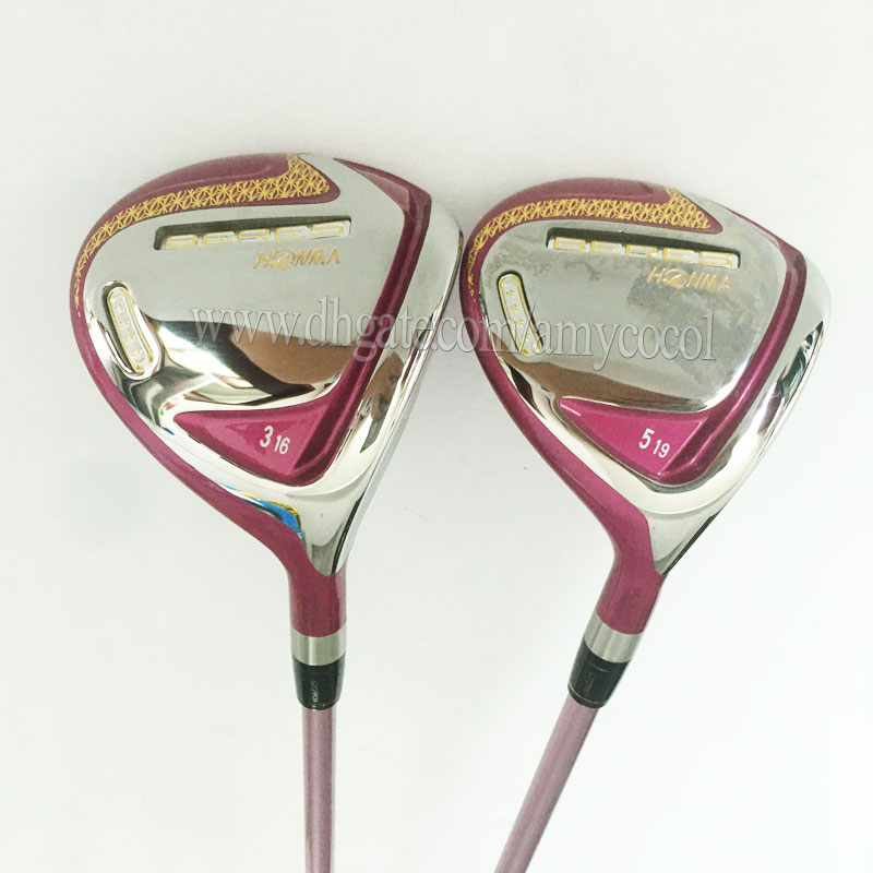 Women Right Handed Golf Clubs 4Star HONMA S-07 Golf Fairway Wood #3 #5 Lof L Flex Graphite Shaft and Headcover
