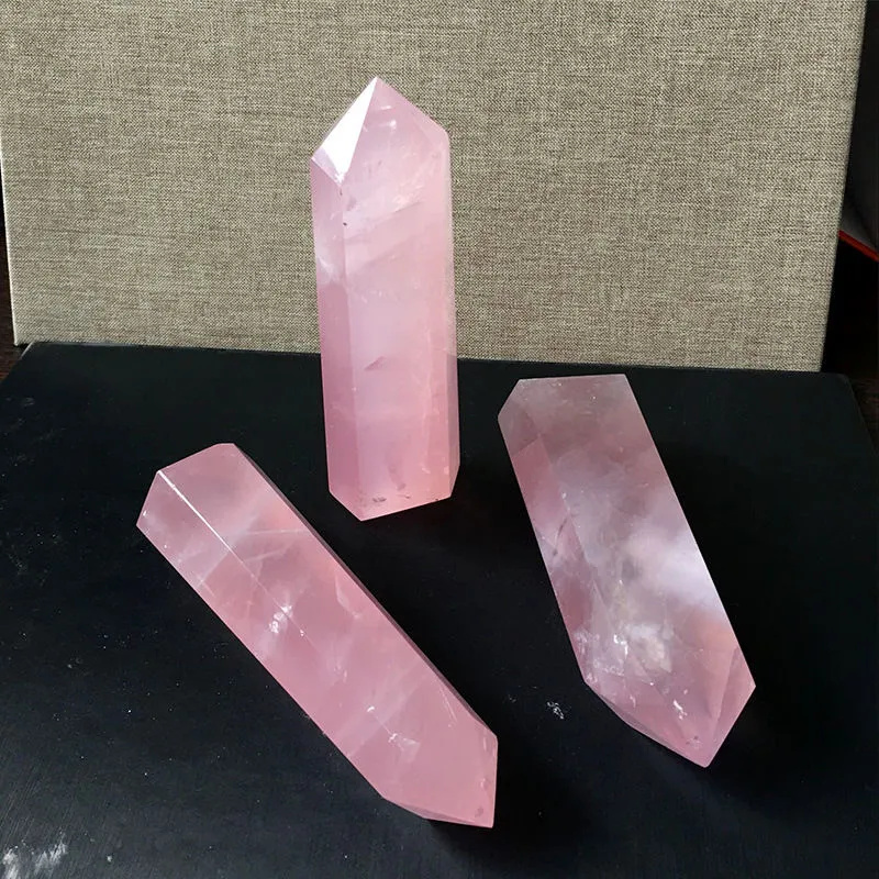 lucky crystal High grade natural gemstones crystals column natural energy columns calms fear and fortune Seven Star array ferry