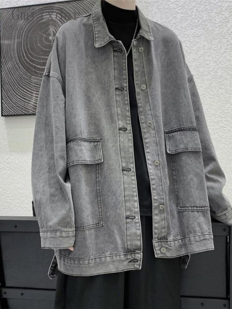 Men' Jackets Black Gray Denim Jacket Men' Spring Autumn Korean Trend Streetwear Vintage Jeans Coat Unisex Casual Handsome Punk JacketM, Blue
Men' Jackets Black Gray Denim Jacket Men' Spring Autumn Korean Trend Streetwear Vintage Jeans Coat Unisex Casual Handsome Punk JacketM, Blue