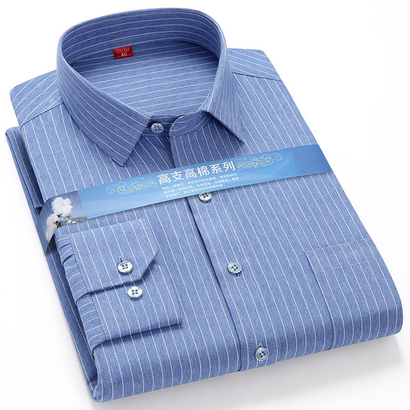 Plus Large 5XL 6XLsize Mens COTTON+Polyester NON-Iron Dress Shirt Regular Fit Soft Easy Care Smart Casual Purple Social Shirts 220322